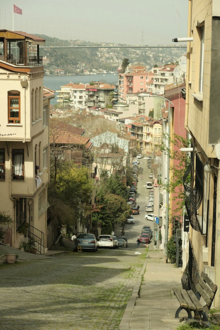 A street in Kuzguncuk, Istanbul, Turkey. April 2024.